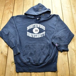 Vintage 1990s Northwood University Champion Reverse Weave Hoodie  / Vintage Champion / Vintage Pullover / Streetwear / Athleisure Sportswear