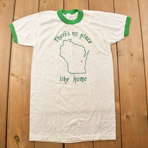 Vintage 1970s There&#39;s No Place Like Home Graphic T Shirt / Vintage T Shirt / Streetwear / Graphic Tee / Made In USA