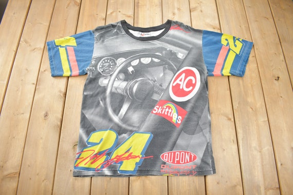 Vintage 1996 Jeff Gordon All Over Print NASCAR Ra… - image 1