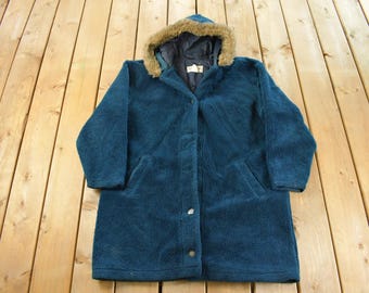 Vintage 1980s LL Bean Green Wool Jacket / Bellandi / Wool Jacket