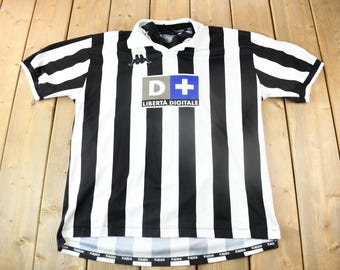 Vintage 1999 Kappa Juventus Home Soccer Jersey / Size XL / #6 / Home Shirt / Vintage Soccer Jersey