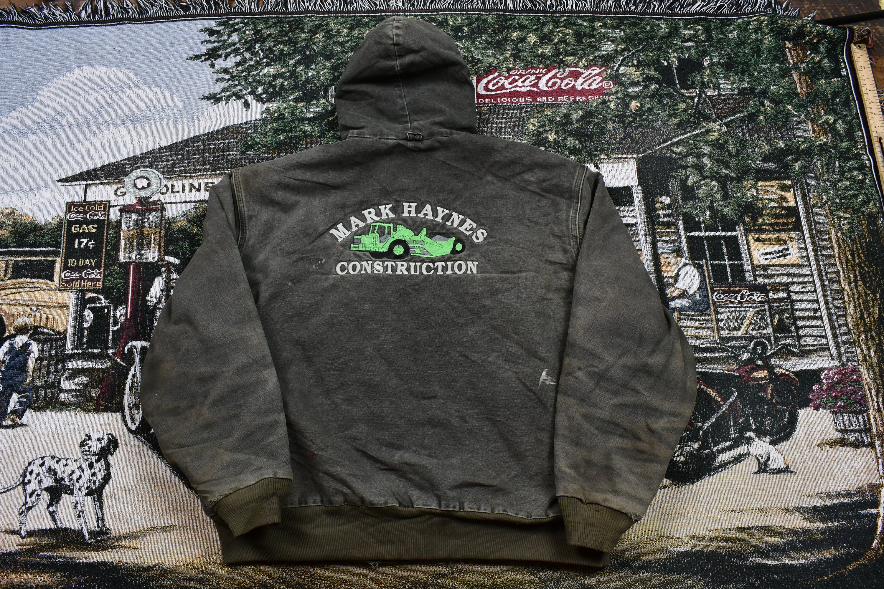 Vintage 1990s Distressed Carhartt Full Zip Workwear Jacket