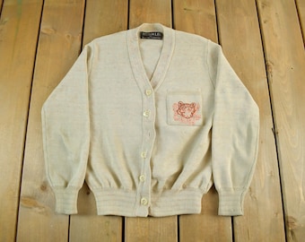 Vintage 90s Lacoste Turquoise Cotton Cardigan Sweater With V-neck 