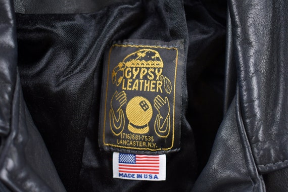 Vintage 1980s Gypsy Leather Western Jacket / Fall… - image 4