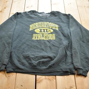 Vintage 1990s Hermantown Athletic XXL Distressed Pullover Sweater