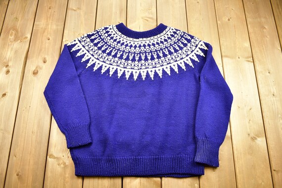 Vintage 90's Reed St James Knitted Sweater / Vintage 90s