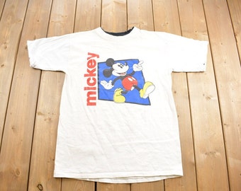 Vintage 1990s Disney Mickey Mouse T-Shirt / 90s Graphic Tee / Vintage Mickey Mouse / Made In USA / 90s Disney Tee