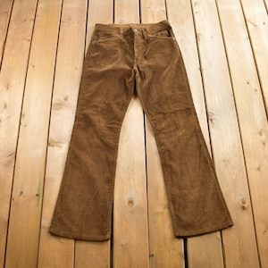 Vintage 70s Levis 719 Student Fit Corduroy Jeans 27 X 33