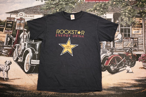 Vintage T-Shirt / Rockstar Energy Drink Graphic /