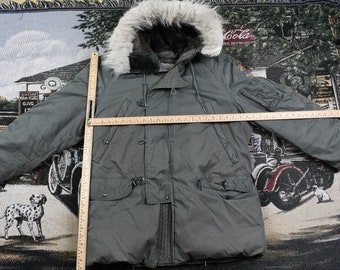 USA製 80s Vintage USN EXTREME COLD Jacket Vintage 1980s US Military Extreme Cold Weather Jacket (XL