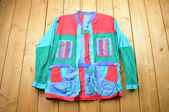 【archive】90s patchwork full zip jacket archive】90s patchwork full zip jacket