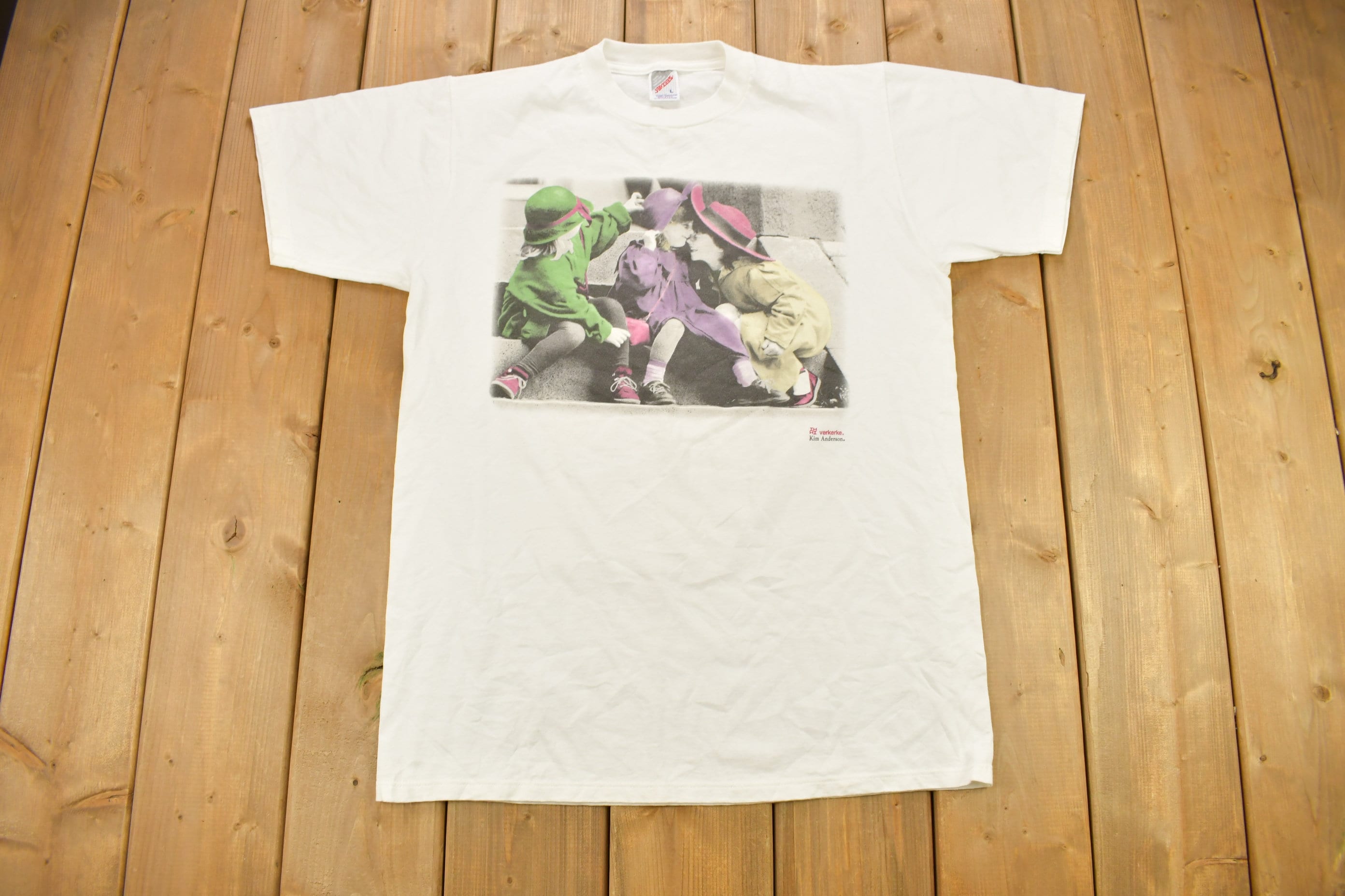 Buy Vintage 1990s Kim Anderson Verkerke Graphic Photo T Shirt 