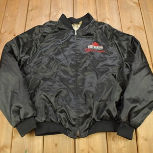 Vintage 1980s Westward Casino Las Vegas Satin Bomber Jacket / Las Vegas Nevada / Souvenir Jacket / Made In USA / Streetwear / Embroidered