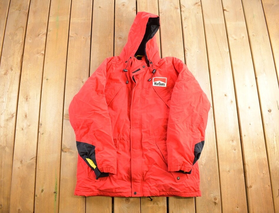 Marlboro ジャケット Marlboro F1 Racing Red vintage jacket Team Racing Embroidered
