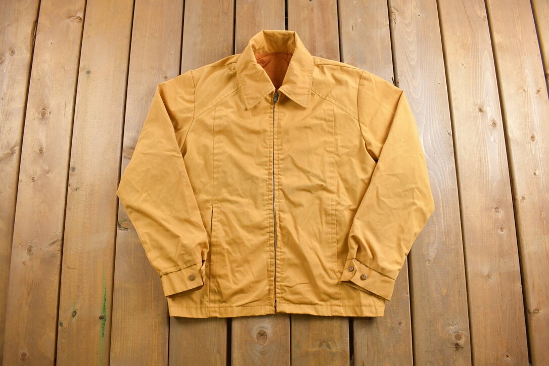 70's USA製　vintage レザージャケット　SERVALジップ　M a0226-1.jpg