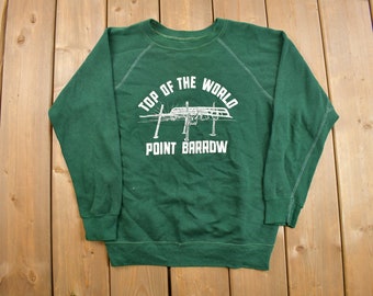 Vintage 1960s Point Barrow Crewneck Sweatshirt / 60s Crewneck / Made In USA / Essential / Streetwear / True Vintage