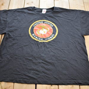 Vintage Military Shirt / United States Marine Corps / Patchwork / U.S. Army Top / Authentic Military Gear