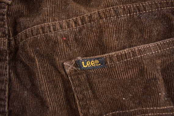 Vintage 1990s Lee Brown Corduroy Pants Size 32x32… - image 6