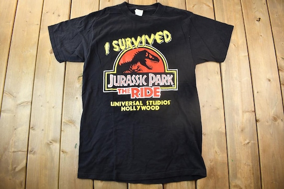 Vintage 1996 I Survived Jurassic Park the Ride Universal Studios