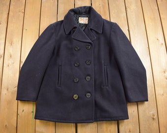 Vintage 70's Wool U.S. Navy Peacoat Size 38. - Etsy