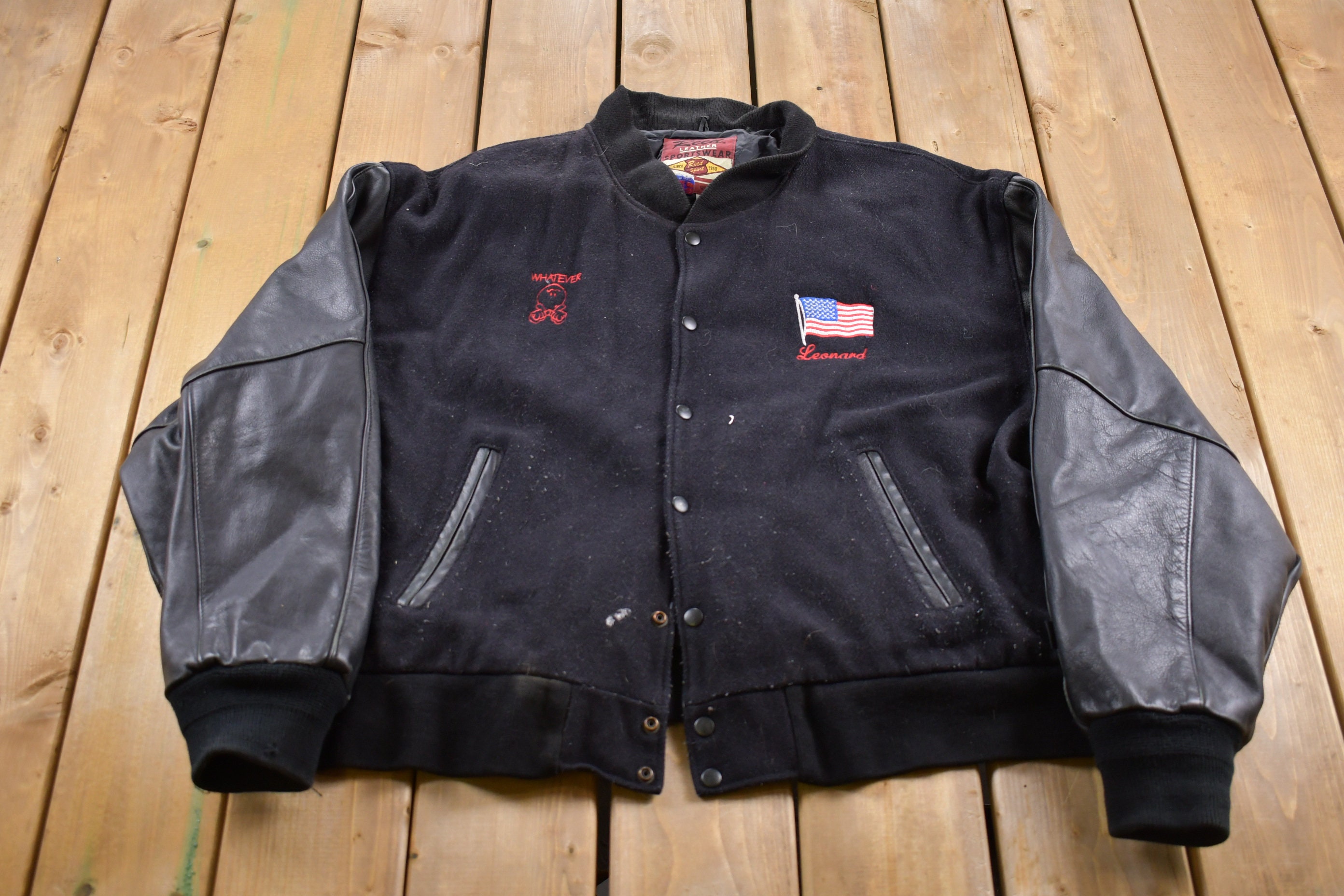 Vintage reed leather jacket cheap