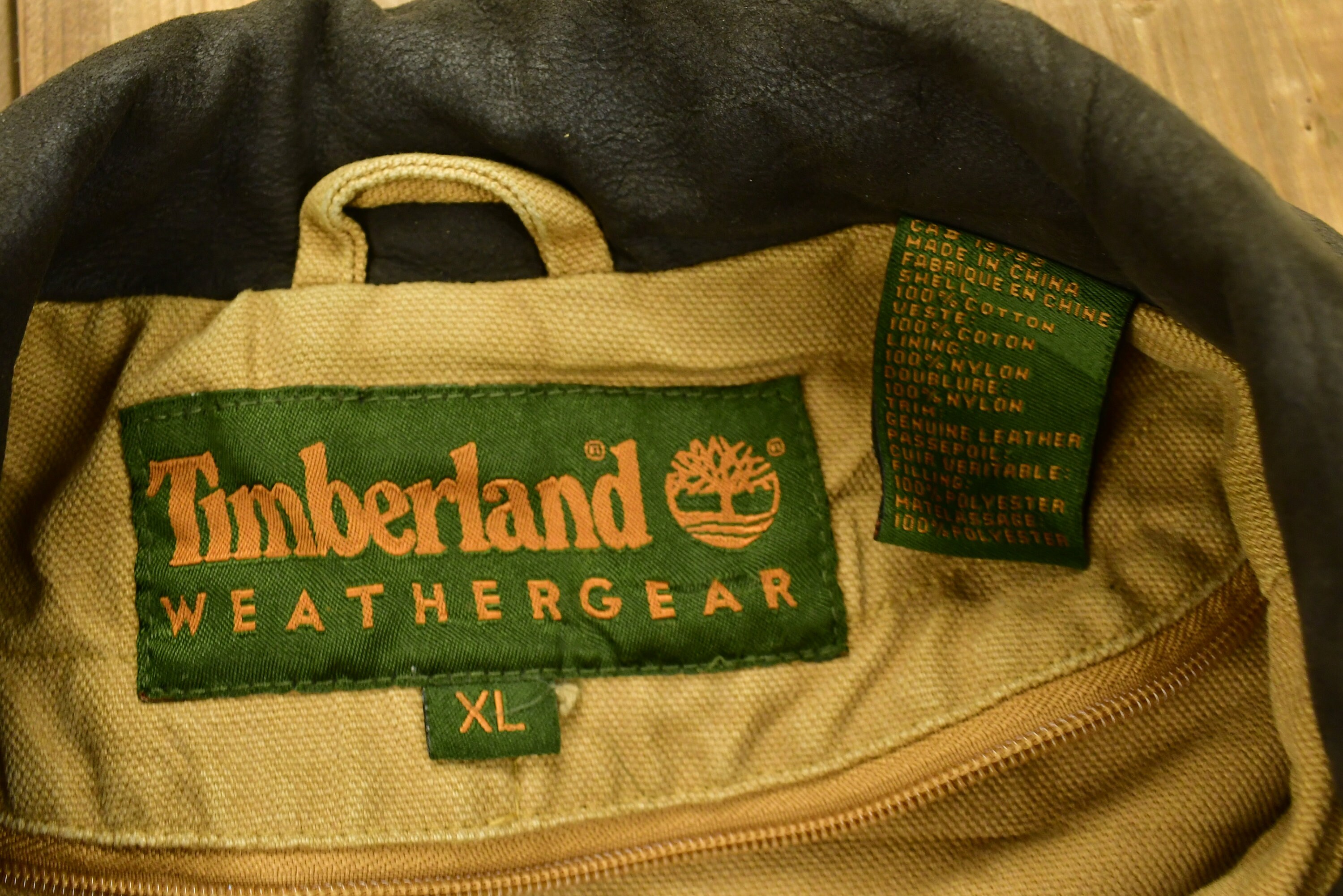 Vintage Y2K Timberland Weather Gear Beige Jacket / Hunting