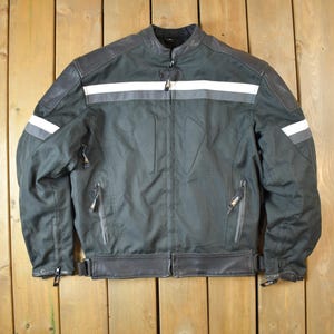 Vintage Y2k X-Element Motorcycle Zip Up Sports Jacket / Removable Layers/ Padded /