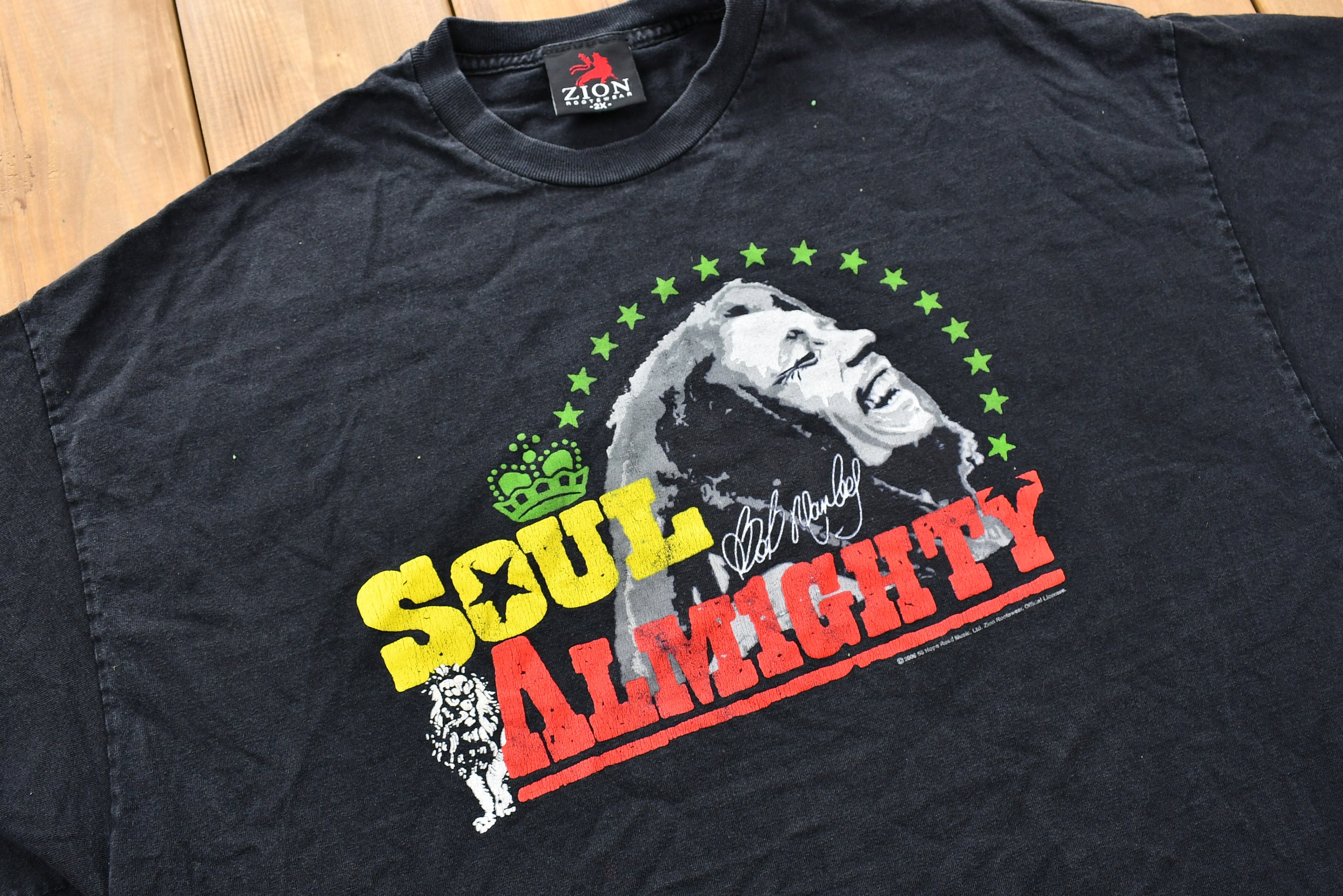Vintage Soul Almighty Bob Marley T-shirt Men