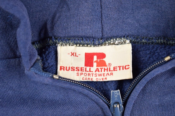 Vintage 1970s Russell Blank Navy Blue Zip-up Hoodie - Etsy Israel