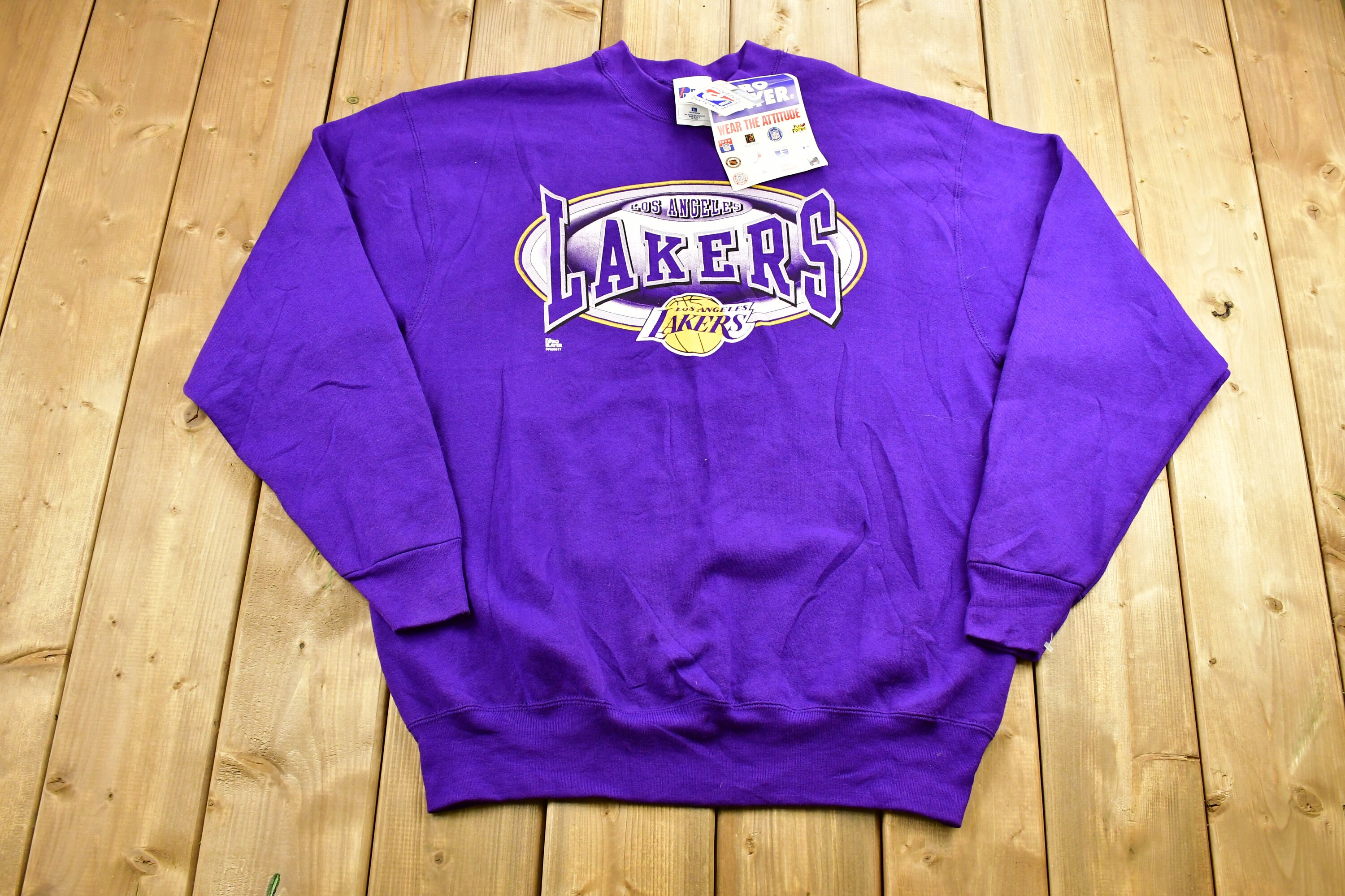 Pro Player, Jackets & Coats, 9s La Lakers Pro Player Vintage Nba Zip Up  Jacket