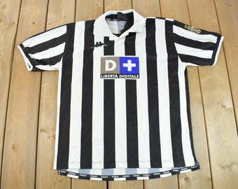 Vintage 1999 Kappa Juventus Home Soccer Jersey / Size XL / #12