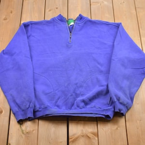 Vintage 1990s Caliborne Quarter Zip Sweatshirt / 90s Crewneck / Athleisure / Streetwear / Winter Clothes