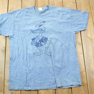 Vintage 1990s Donald Duck Disney Cartoon Promo T-Shirt / 90s Graphic Tee / Vintage Mickey Mouse / Made In USA / 90s Disney Tee