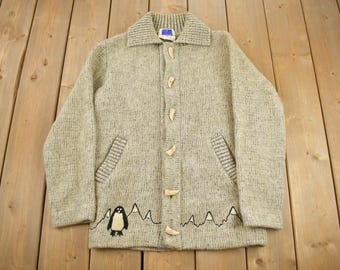 Vintage 1950s Kurl-king Knit Curling Sweater Made in Canada Vintage 1950s Kurl-king Knit Curling Sweater Made in Canada