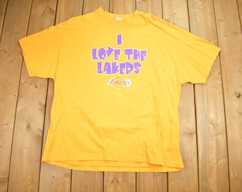 Vintage 1990s Los Angeles Lakers "I Love The Lakers" / Vintage Lakers / Sports Team Graphic / Championship Shirt