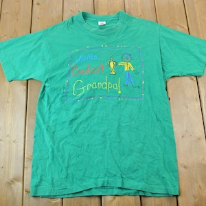 Vintage jaren 1990 beste opa cartoon souvenir T-shirt / vintage streetwear / vakantie T-shirt / reis-T-shirt
