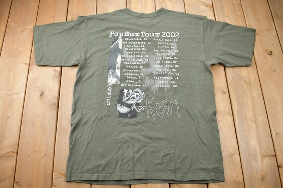 Vintage 2002 Korn Untouchables Pop Sux Tour Band T-shirt Vintage 2002 Korn Untouchables Pop Sux Tour Band T-shirt