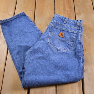 Vintage 1990s Carhartt Work Pants Size 32 x 29 / 1990s Carpenter Pants / Distressed Carhartt / Vintage Workwear / Streetwear