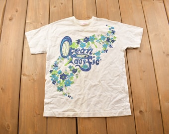 トップス 90s Ocean Pacific T shirt Vintage 90s OP Ocean Pacific Striped T-shirt Size XL - Etsy