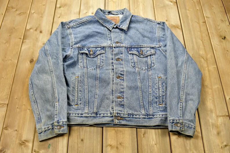 levi's ripped denim jacket