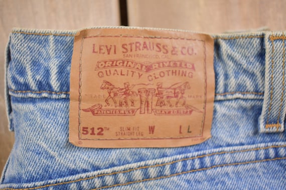 Vintage 1990s Levi's 512 Red Tab Jeans Size 28 x … - image 6