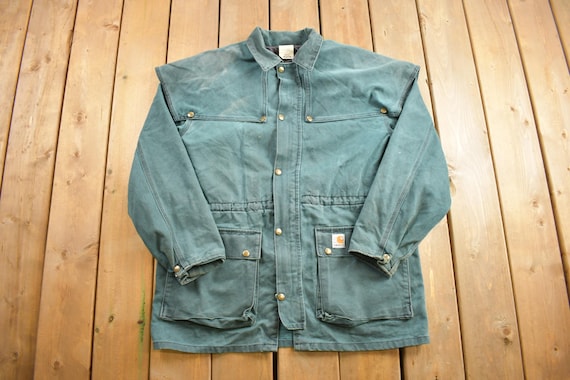 Vintage 1980s Carhartt Duster Jacket / Vintage Workwear
