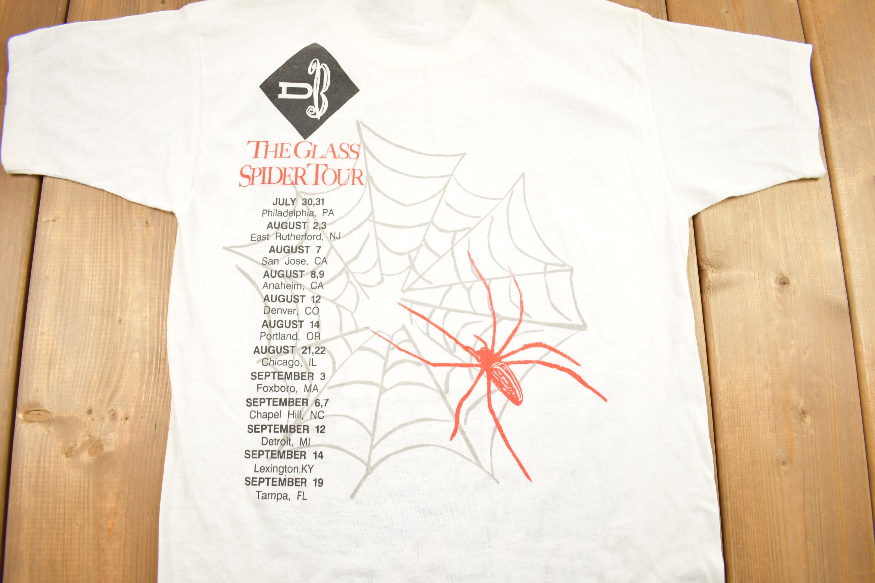 Vintage 1987 David Bowie the Glass Spider Tour Band Shirt