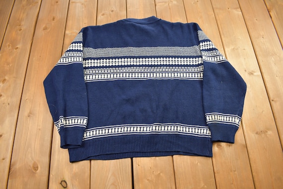 Vintage 1980s Kings Sport Knitted Mockneck Sweate… - image 2