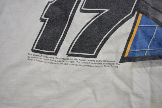 Vintage 1990s Matt Kenseth NASCAR Dewalt Racing T… - image 4