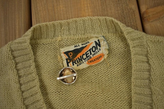 Vintage 1950s 100% Wool Princeton Knitting Mills Knit Sweater
