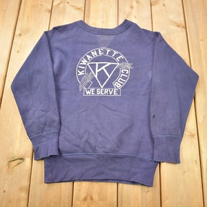 Vintage 1950s Single V Crewneck Sweatshirt Kwanette Club We Serve Racquet Club / 50s Crewneck / Made In USA / True Vintage / 1950s Crewneck