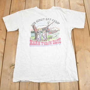 Vintage 1999 Cub Scout Day Camp Graphic T Shirt / Vintage T Shirt / Mark Twain Days / Graphic Tee / Single Stitch / Made In USA