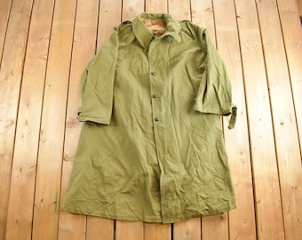 Vintage 1970's Military / Button Up Jacket /  Army Green / Vintage Army / Streetwear Fashion / Army Jacket