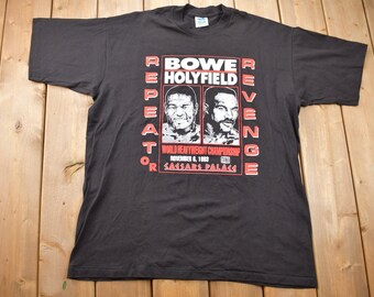 Vintage 1995 Riddick Bowe Vs. Evander Holyfield Boxing T-shirt - Etsy